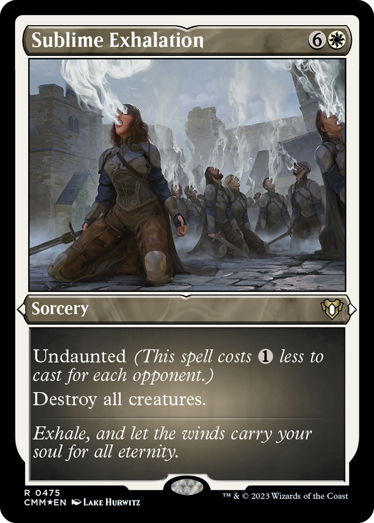 Sublime Exhalation (CMM-475) [Commander Masters] Etched Foil MTG Single Wizards of the Coast