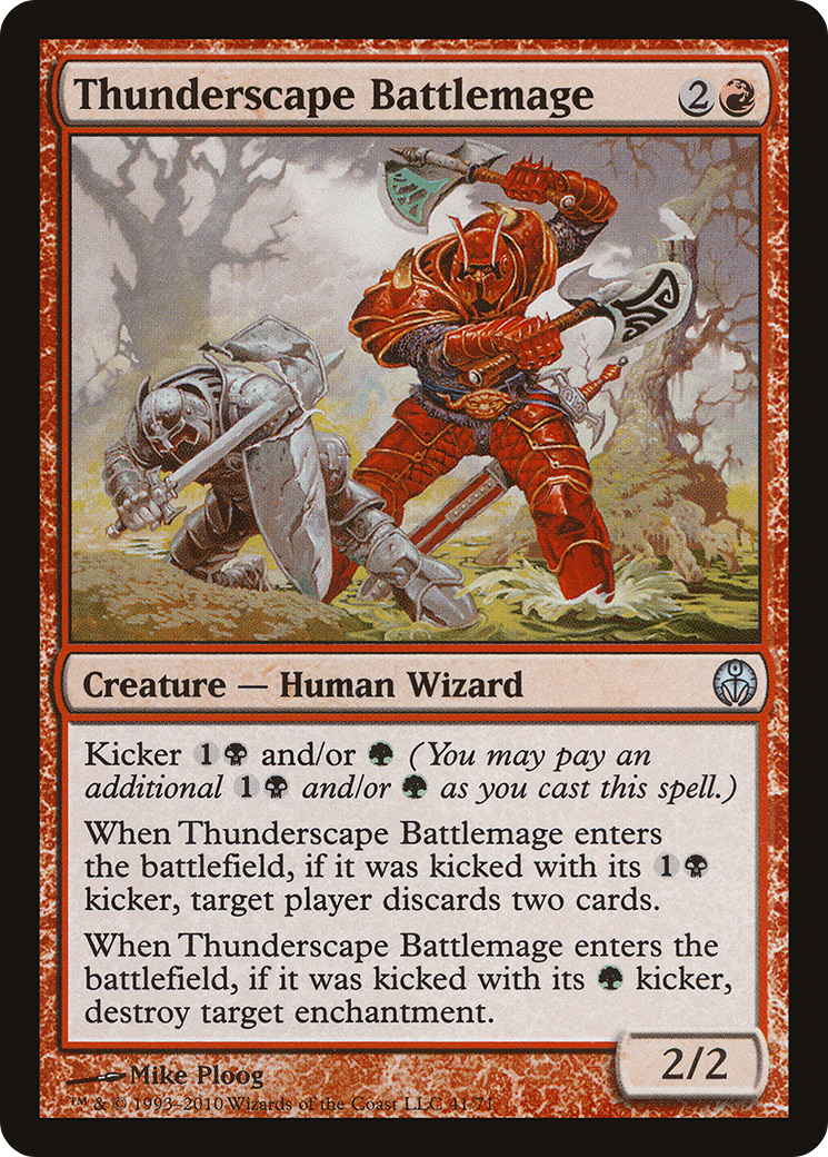 Thunderscape Battlemage (DDE-041) [Misc] Duel Decks: Phyrexia vs. the Coalition MTG Single Wizards of the Coast