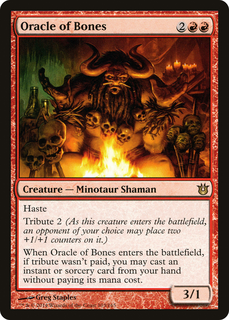 Oracle of Bones (BNG-103) [Born of the Gods] Foil MTG Single Wizards of the Coast
