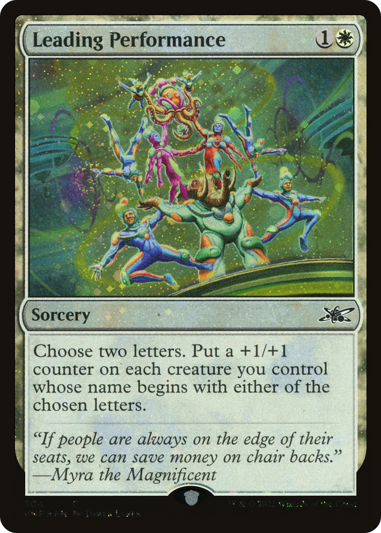 Leading Performance (Galaxy Foil) (UNF-304) [Unfinity] Foil MTG Single Wizards of the Coast