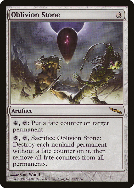 Oblivion Stone (MRD-222) [Mirrodin] MTG Single Wizards of the Coast