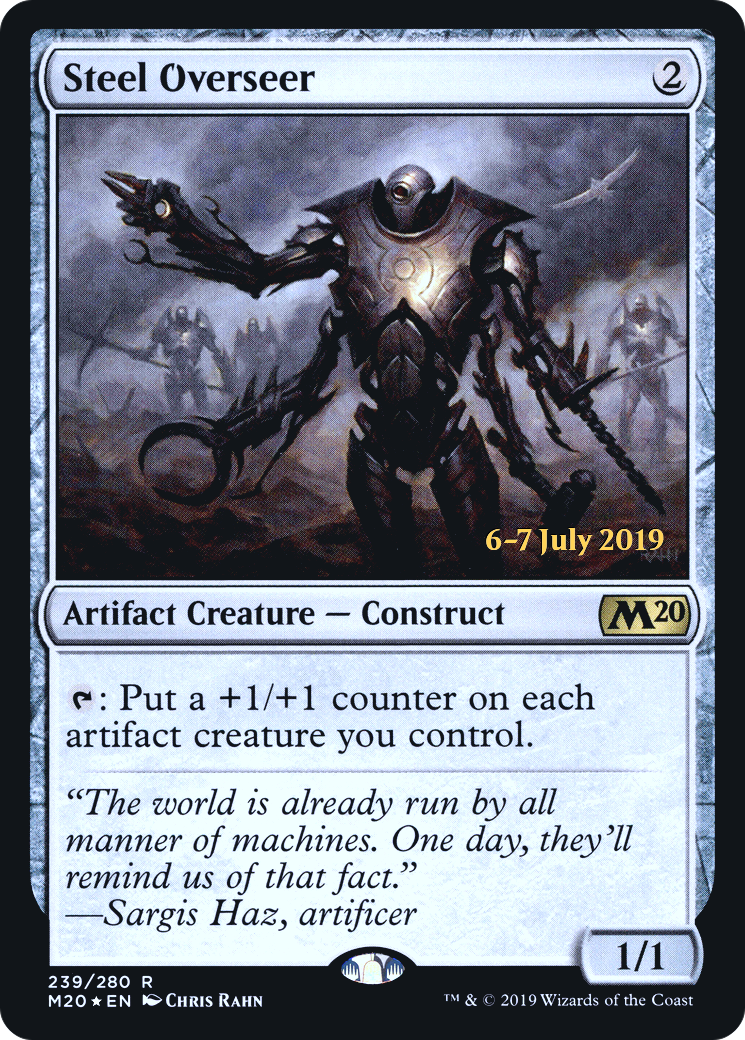 Steel Overseer (PRE-239) [Core Set 2020 Promos] Foil MTG Single Wizards of the Coast