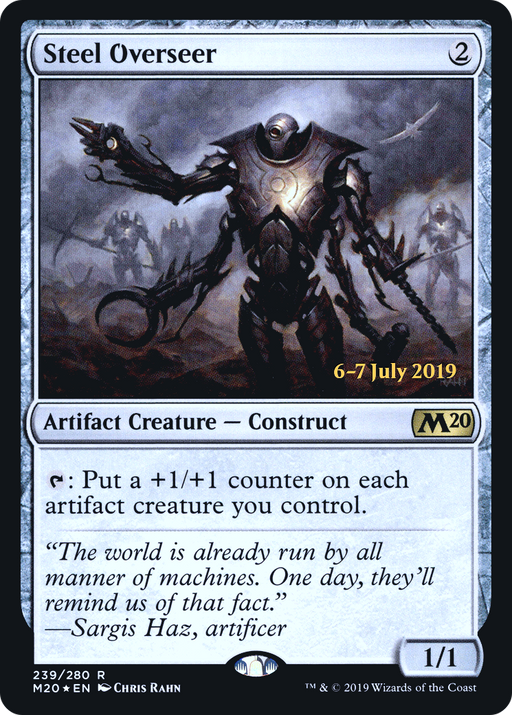 Steel Overseer (PRE-239) [Core Set 2020 Promos] Foil MTG Single Wizards of the Coast