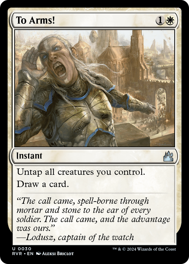 To Arms! [Ravnica Remastered] MTG Single Magic: The Gathering