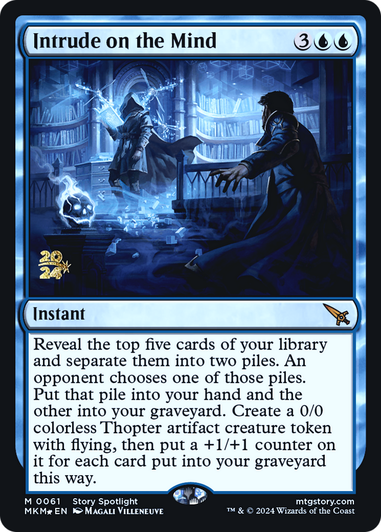 Intrude on the Mind (PRE-061) [Murders at Karlov Manor Promos] Foil MTG Single Wizards of the Coast