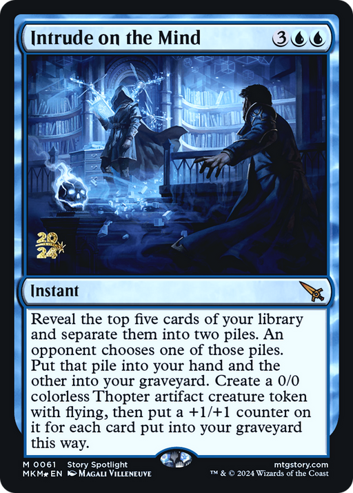 Intrude on the Mind (PRE-061) [Murders at Karlov Manor Promos] Foil MTG Single Wizards of the Coast