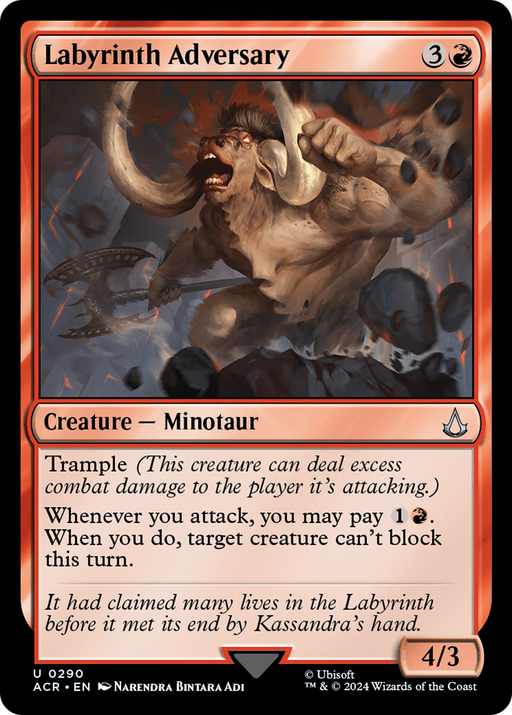 Labyrinth Adversary (ACR-290) [Assassin's Creed] Foil MTG Single Wizards of the Coast