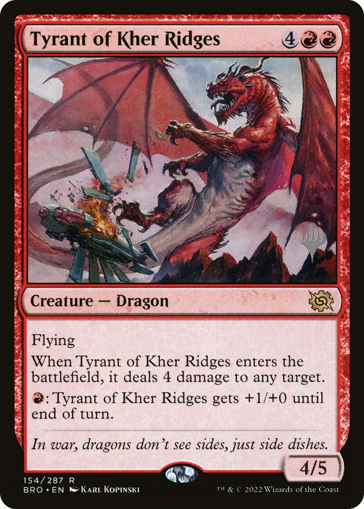 Tyrant of Kher Ridges (PPBRO-154P) [The Brothers' War Promos] MTG Single Wizards of the Coast