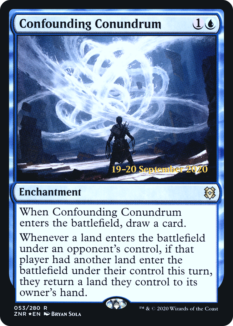 Confounding Conundrum (PRE-053) [Zendikar Rising Promos] Foil MTG Single Wizards of the Coast
