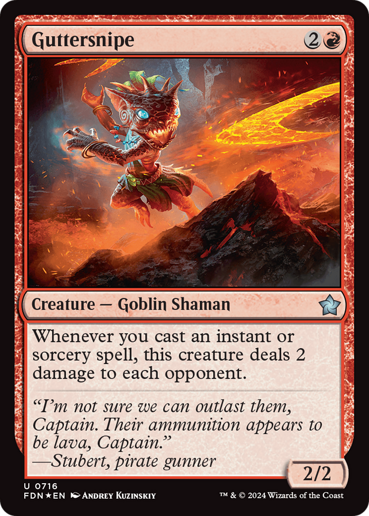 Guttersnipe (FDN-716) [Foundations] Foil MTG Single Wizards of the Coast