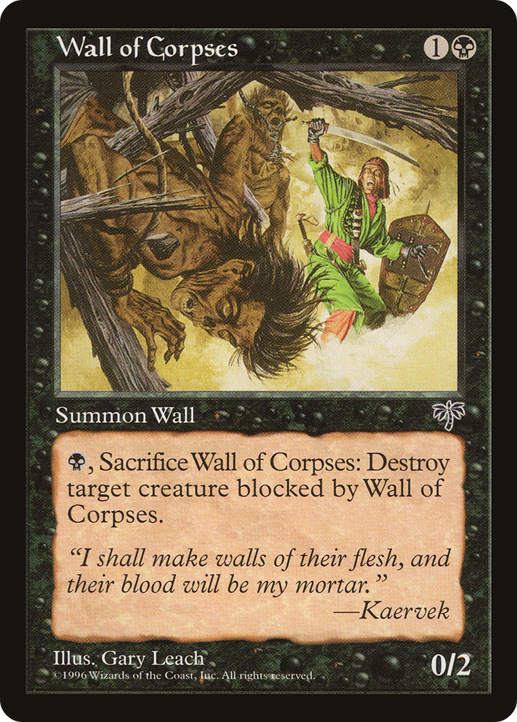 Wall of Corpses (MIR-151) [Mirage] MTG Single Wizards of the Coast