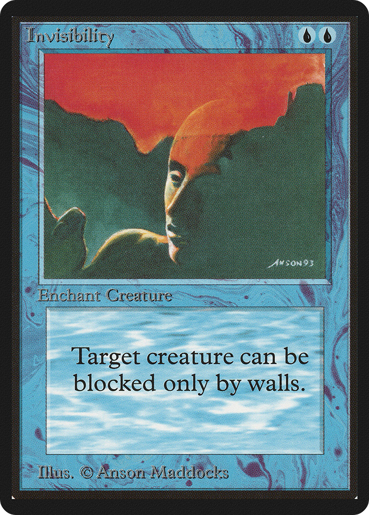 Invisibility (LEB-) [Oldschool] Limited Edition Beta MTG Single Wizards of the Coast