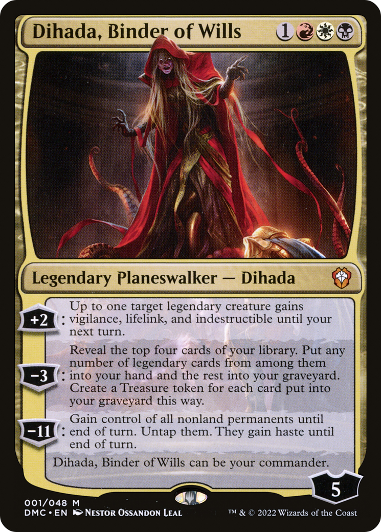 Dihada, Binder of Wills (DMC-001) [Dominaria United Commander] MTG Single Wizards of the Coast