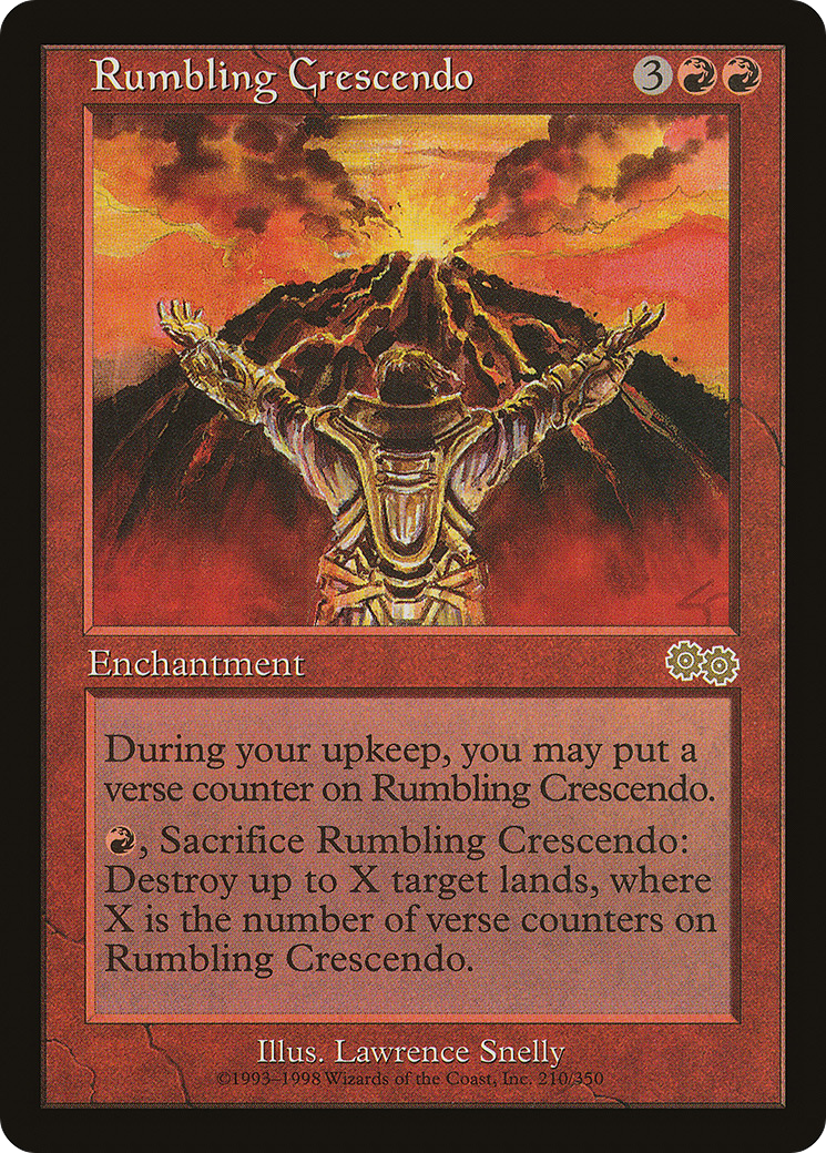 Rumbling Crescendo (USG-210) [Urza's Saga] MTG Single Wizards of the Coast