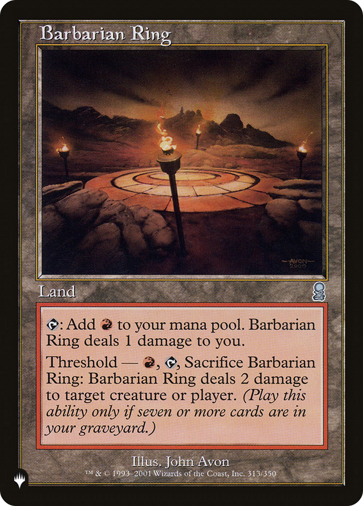 Barbarian Ring (LIST-313/350) [Mystery Booster] The List MTG Single Wizards of the Coast