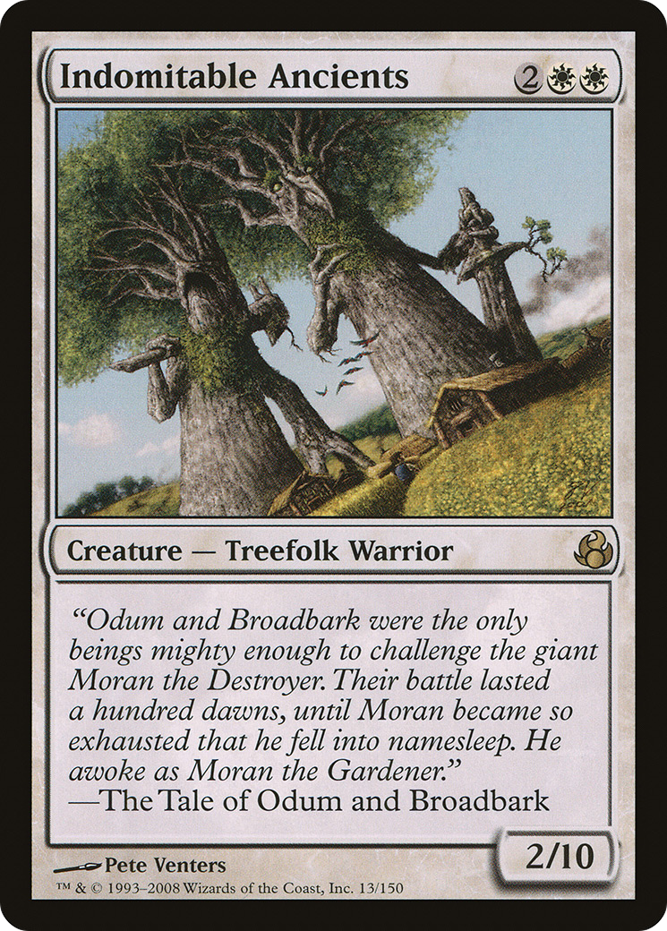 Indomitable Ancients (MOR-013) [Morningtide] Foil MTG Single Wizards of the Coast