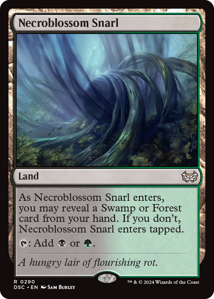 Necroblossom Snarl (DSC-290) [Duskmourn: House of Horror Commander] MTG Single Wizards of the Coast