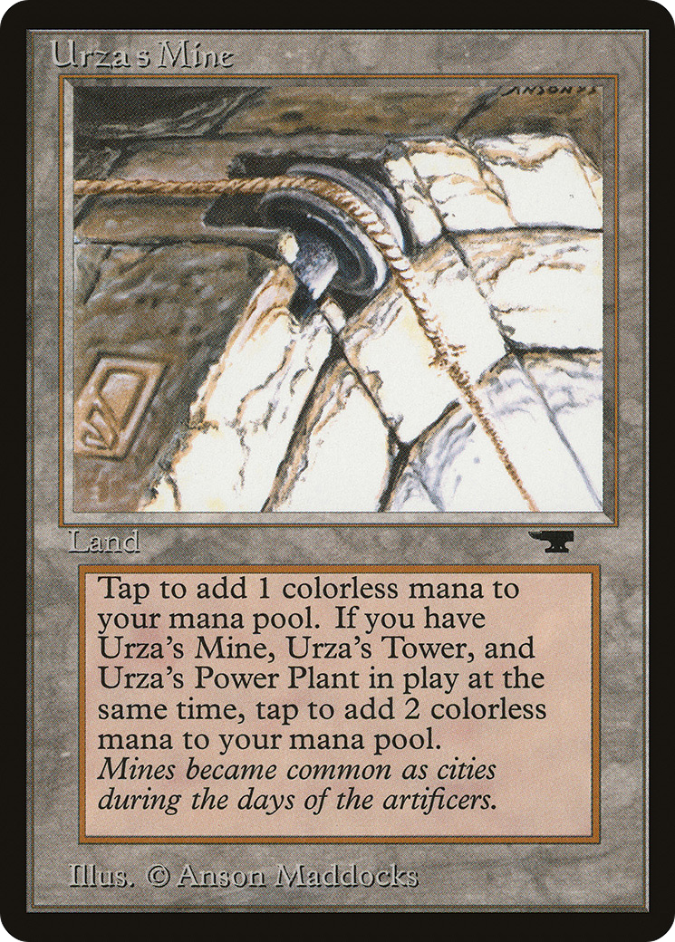 Urza's Mine (Pulley) (ATQ-) [Oldschool] Antiquities MTG Single Wizards of the Coast