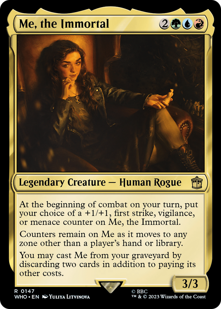 Me, the Immortal (WHO-147) [Doctor Who] Foil MTG Single Wizards of the Coast
