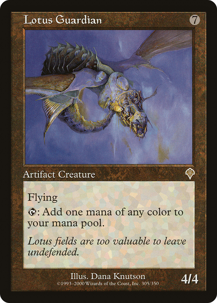 Lotus Guardian (INV-305) [Invasion] Foil MTG Single Wizards of the Coast