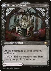 Egon, God of Death // Throne of Death (KHM-306) [Kaldheim] (Showcase) Foil MTG Single Wizards of the Coast