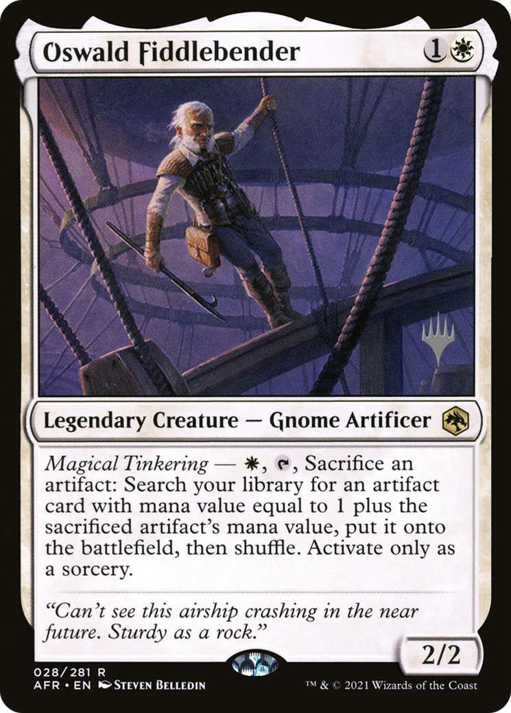 Oswald Fiddlebender (PPAFR-028) [Adventures in the Forgotten Realms Promos] Foil MTG Single Wizards of the Coast