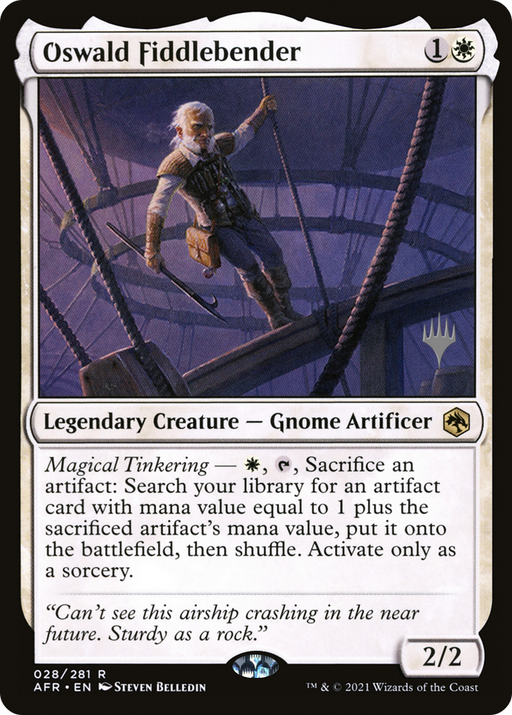 Oswald Fiddlebender (PPAFR-028) [Adventures in the Forgotten Realms Promos] Foil MTG Single Wizards of the Coast
