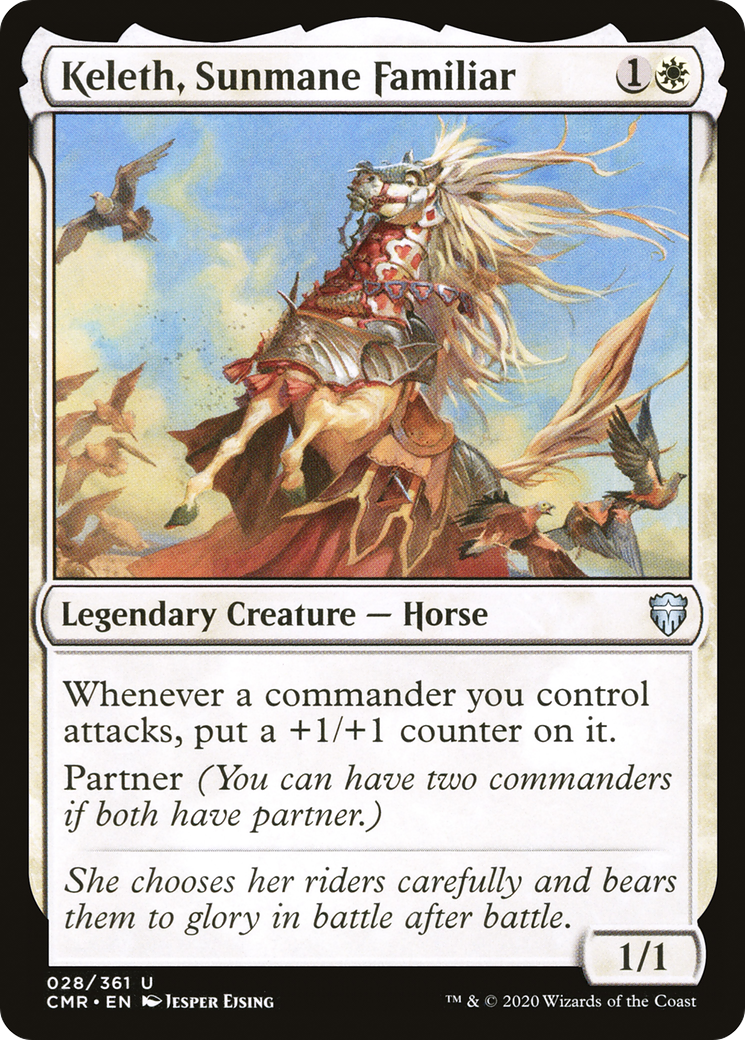 Keleth, Sunmane Familiar (CMR-028) [Commander Legends] MTG Single Wizards of the Coast