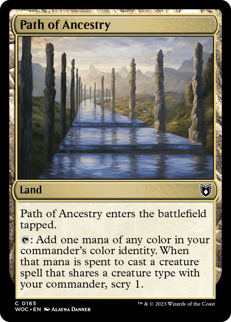 Path of Ancestry (WOC-165) [Wilds of Eldraine Commander] MTG Single Wizards of the Coast