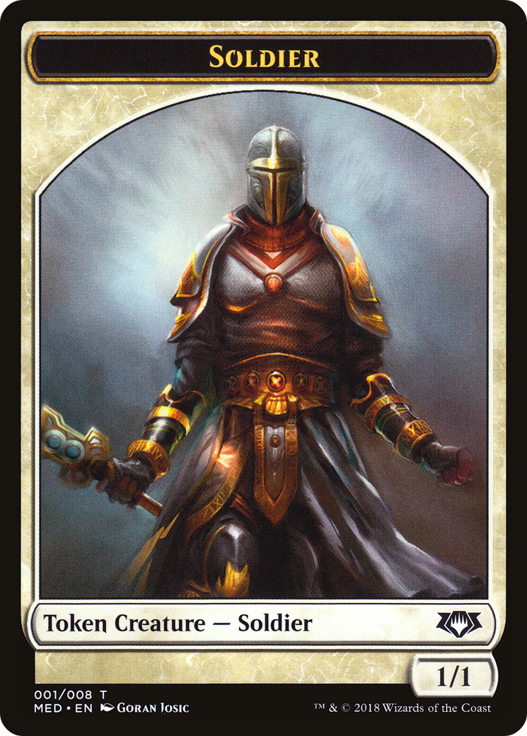 Soldier Token (MED-001) [Tokens] Mythic Edition Tokens MTG Single Wizards of the Coast