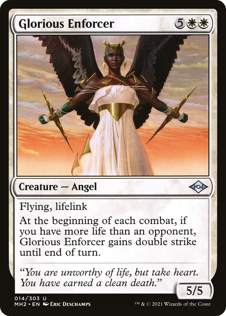Glorious Enforcer (MH2-014) [Modern Horizons 2] Foil MTG Single Modern Horizons 2