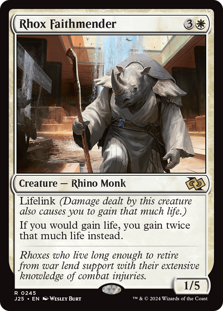 Rhox Faithmender (J25-245) [Foundations Jumpstart] MTG Single Wizards of the Coast