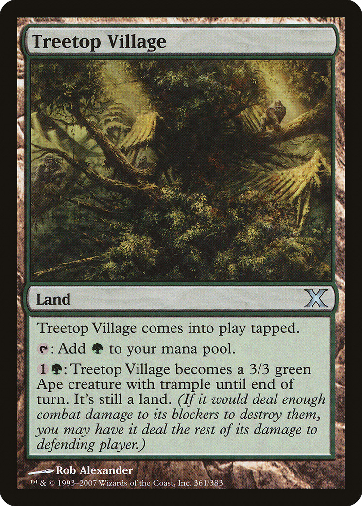 Treetop Village (10E-361) [Tenth Edition] MTG Single Wizards of the Coast