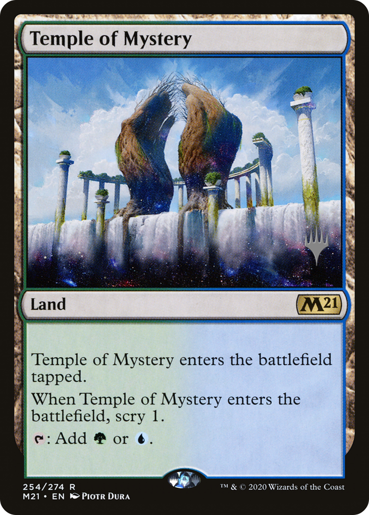 Temple of Mystery (PPM21-254P) [Core Set 2021 Promos] Foil MTG Single Wizards of the Coast