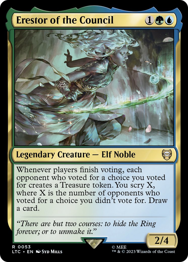 Erestor of the Council (LTC-053) [Tales of Middle-earth Commander] MTG Single Wizards of the Coast