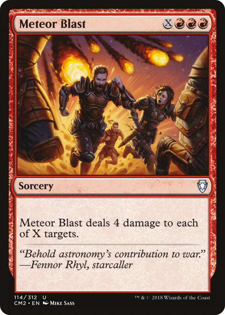 Meteor Blast (CM2-114) [Commander Anthology Volume II] MTG Single Wizards of the Coast