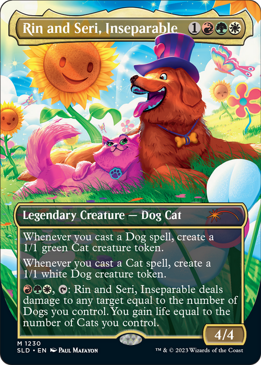 Rin and Seri, Inseparable (1230) (SLD-1230) [Secret Lair] Drop (Borderless) MTG Single Wizards of the Coast