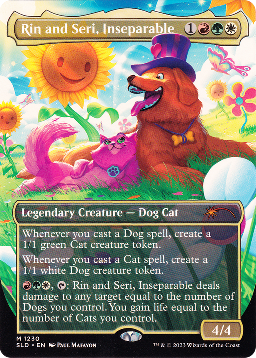 Rin and Seri, Inseparable (1230) (SLD-1230) [Secret Lair] Drop (Borderless) MTG Single Wizards of the Coast