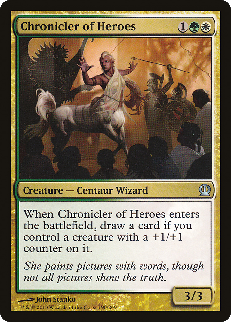 Chronicler of Heroes (THS-190) [Theros] Foil MTG Single Wizards of the Coast