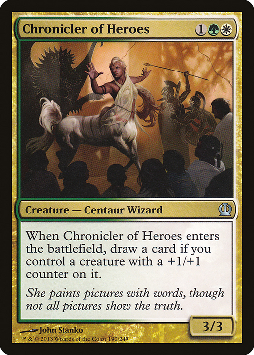 Chronicler of Heroes (THS-190) [Theros] Foil MTG Single Wizards of the Coast
