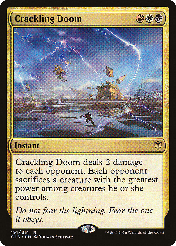 Crackling Doom (C16-191) [Commander 2016] MTG Single Wizards of the Coast