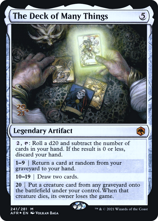 The Deck of Many Things (PRE-241) [Adventures in the Forgotten Realms Promos] Foil MTG Single Wizards of the Coast