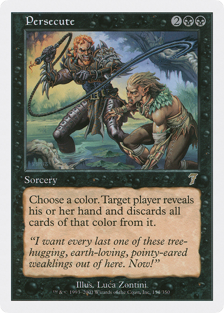 Persecute (7ED-154) [7th Edition] Foil MTG Single Wizards of the Coast