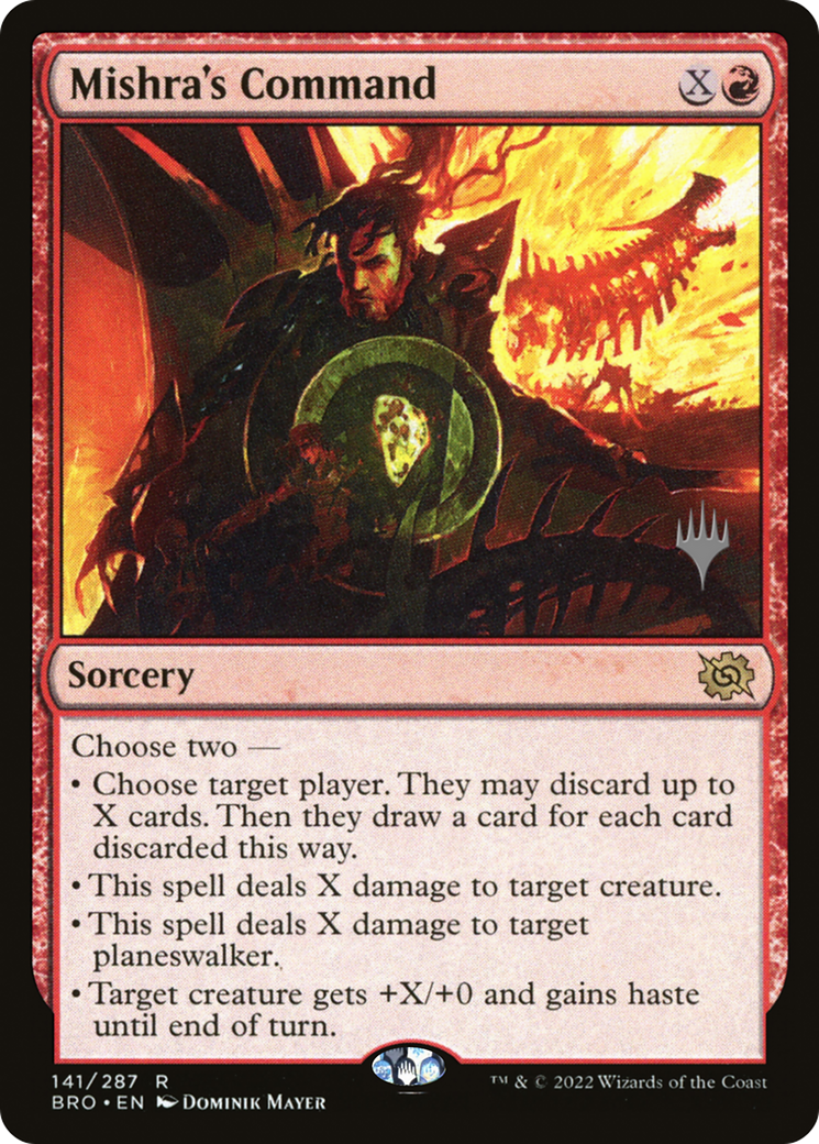 Mishra's Command (PPBRO-141P) [The Brothers' War Promos] MTG Single Wizards of the Coast