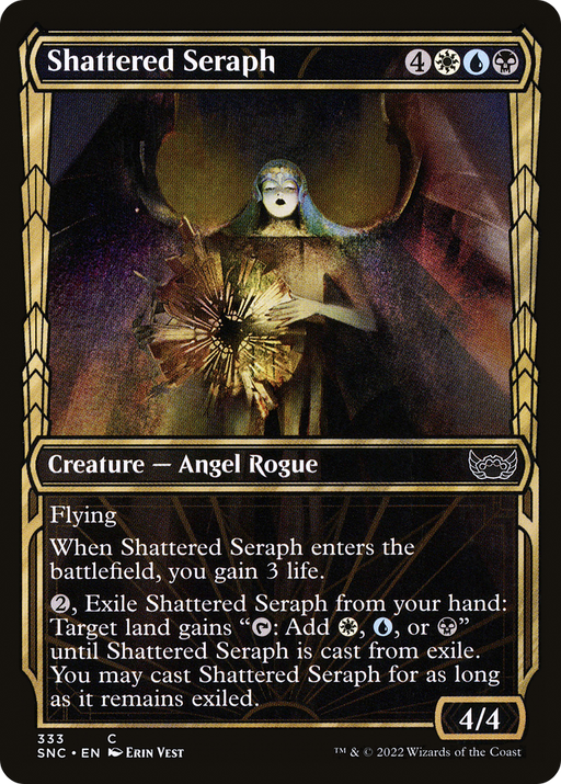 Shattered Seraph (SNC-333) [Streets of New Capenna] (Showcase) Foil MTG Single Wizards of the Coast