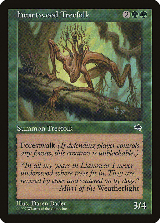 Heartwood Treefolk (TMP-233) [Tempest] MTG Single Wizards of the Coast