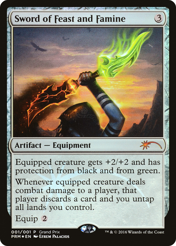 Sword of Feast and Famine (GPP-2016B) [Misc] Grand Prix Promos Foil MTG Single Wizards of the Coast