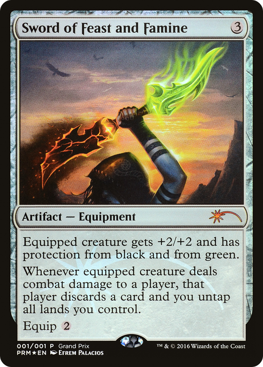 Sword of Feast and Famine (GPP-2016B) [Misc] Grand Prix Promos Foil MTG Single Wizards of the Coast
