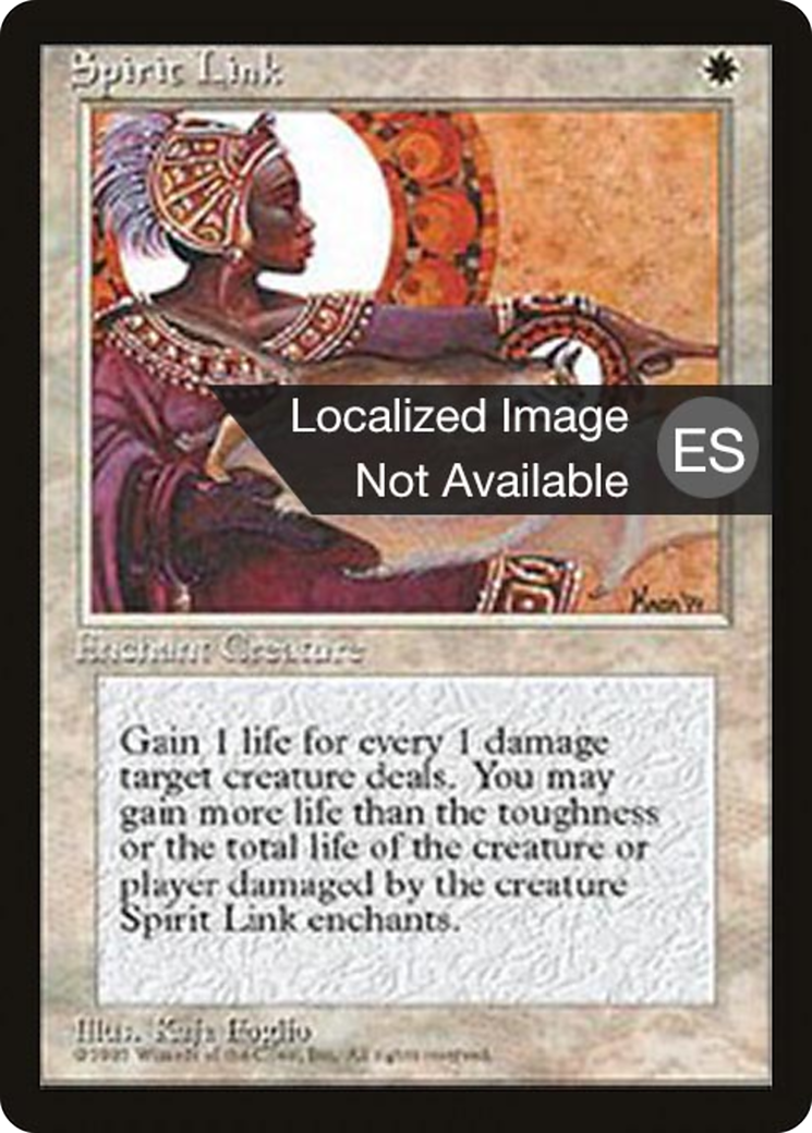 Spirit Link (4BB-051) [Fourth Edition Foreign Black Border] MTG Single Wizards of the Coast
