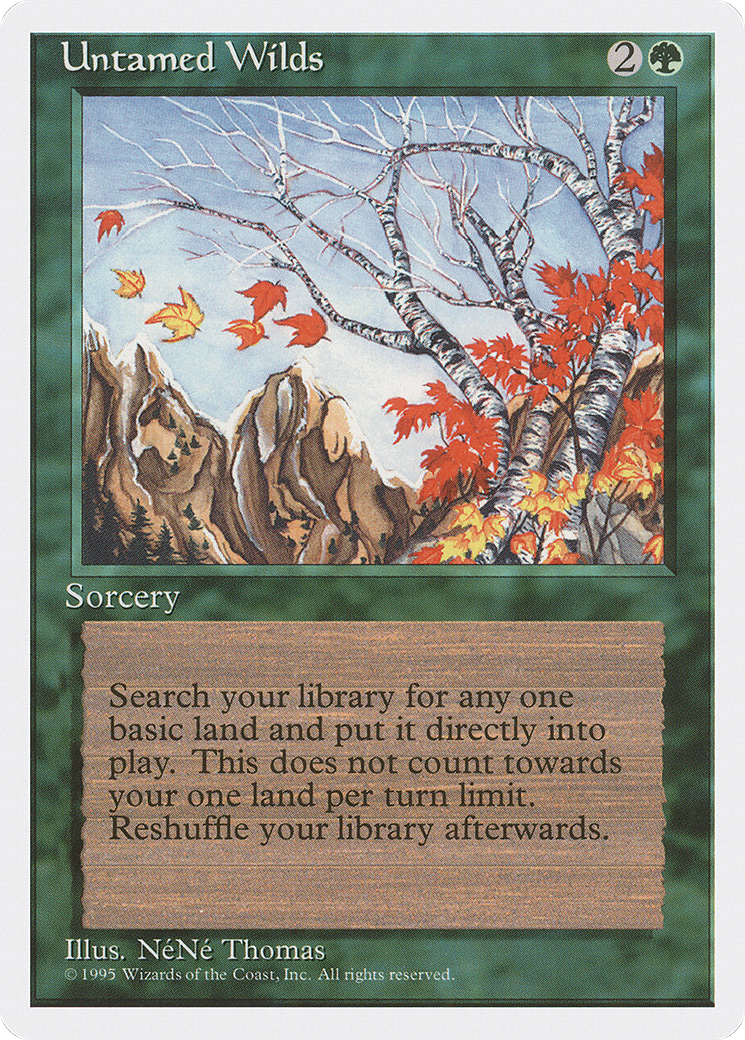 Untamed Wilds (4ED-279) [Fourth Edition] MTG Single Wizards of the Coast
